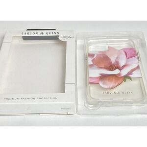 Carson & Quinn Flower design‎ case  iphone 11 pro Max & XS Max Pink White Clear